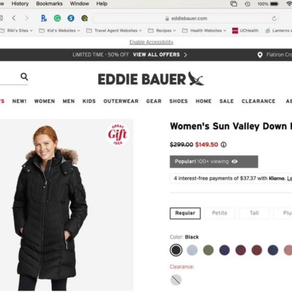 Eddie Bauer Sun Valley Down Parka